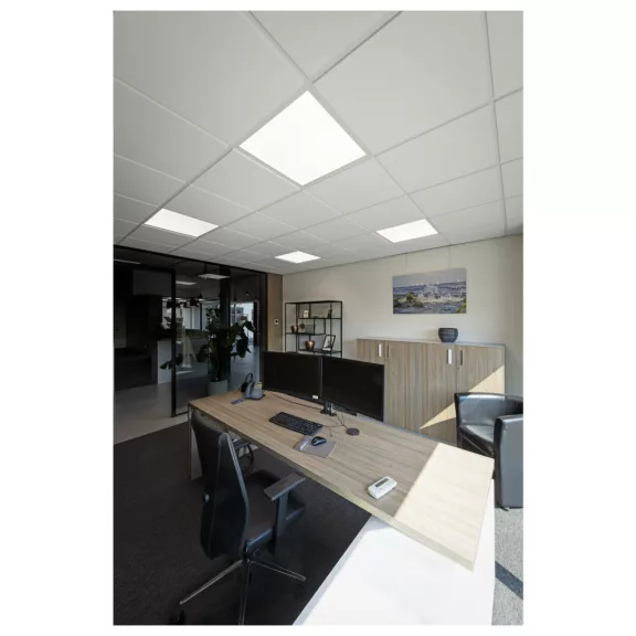 SLVTECH PANEL V 625 fehér kazettás álmennyezetbe helyezhető alacsony kápráztatású LED panel