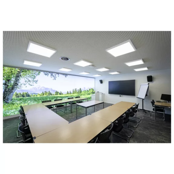 SLVTECH PANEL V DALI 600 fehér kazettás álmennyezetbe helyezhető alacsony kápráztatású LED panel