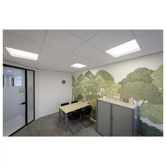 SLVTECH PANEL V DALI 625 fehér kazettás álmennyezetbe helyezhető alacsony kápráztatású LED panel