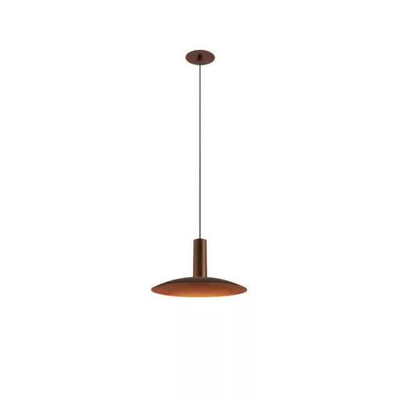LALU bronz színű Mix&Match lapos mennyezetrózsával dimmelhető függesztett LED lámpatest