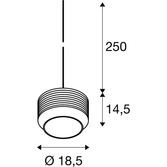 PANTILO ROPE 19 ezüst E27 függesztett lámpabúra