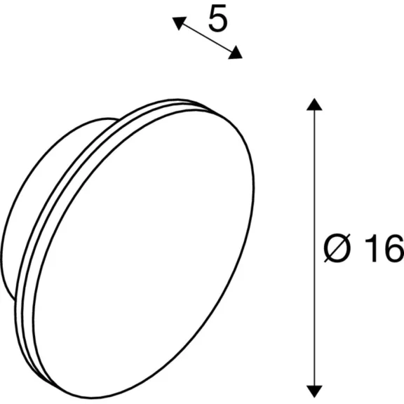 D-RING S fehér d25 cm-es kerek kültéri dimmelhető fali LED lámpa