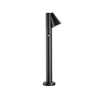   T-TUBE 70 POLE SENSOR fekete GU10 IP44 mozgásérzékelős kültéri állólámpa