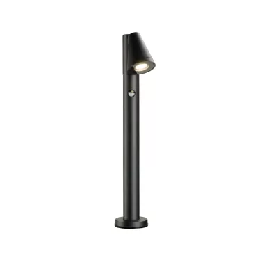   T-TUBE 70 POLE SENSOR fekete GU10 IP44 mozgásérzékelős kültéri állólámpa