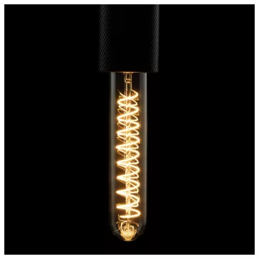   LED TUBE SOFT SPIRAL átlátszó E27 6W 2200K spirál alakú dimmelhető filament LED izzó