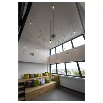   LED TUBE SOFT SPIRAL átlátszó E27 6W 2200K spirál alakú dimmelhető filament LED izzó