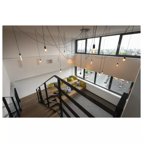 LED TUBE SOFT SPIRAL átlátszó E27 6W 2200K spirál alakú dimmelhető filament LED izzó