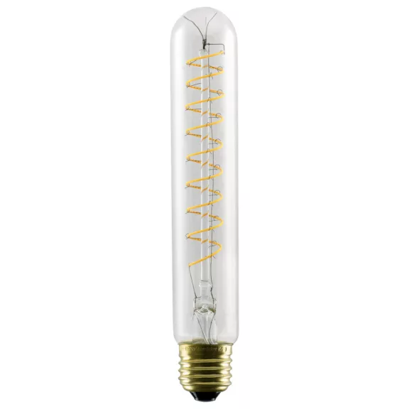 LED TUBE SOFT SPIRAL átlátszó E27 6W 2200K spirál alakú dimmelhető filament LED izzó
