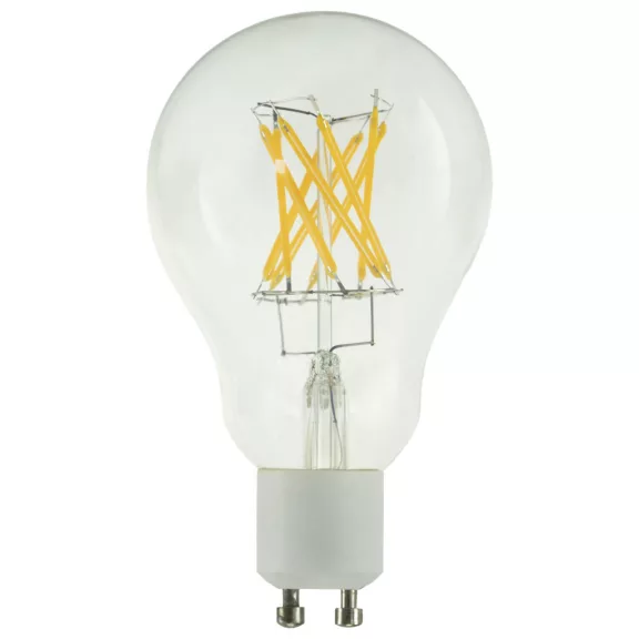 LED A60 CROSSED átlátszó GU10 5W 2200K dimmelhető filament LED izzó