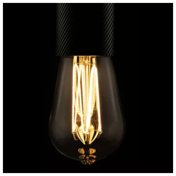   LED RUSIKA SOFT CAGE átlátszó E27 6W 2200K dimmelhető filament LED izzó