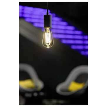   LED RUSIKA SOFT CAGE átlátszó E27 6W 2200K dimmelhető filament LED izzó