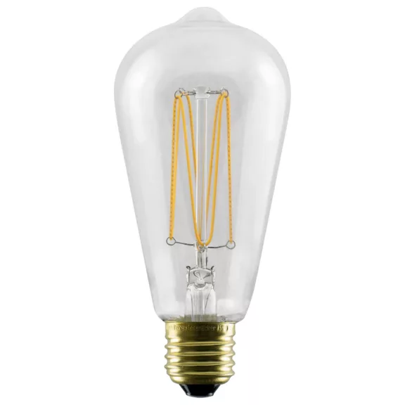 LED RUSIKA SOFT CAGE átlátszó E27 6W 2200K dimmelhető filament LED izzó