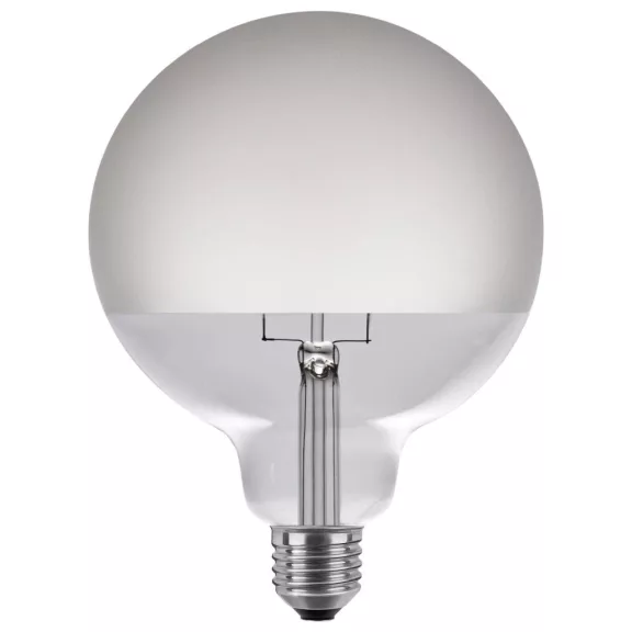 LED GLOBE 125 HALF MOON matt üveg E27 7W 2700K dimmelhető filament LED izzó