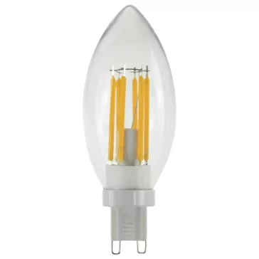   LED CANDLE átlátszó G9 3W 2200K dimmelhető filament LED izzó