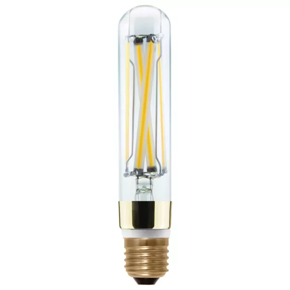LED TUBE SLIM átlátszó E27 11W 2700K keskeny dimmelhető filament LED izzó