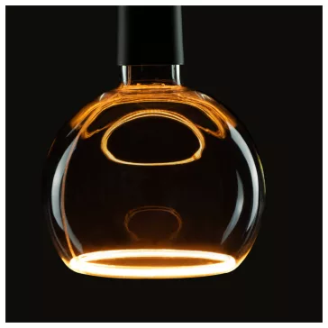   LED FLOATING GLOBE 150 szürke E27 6W 1900K füstüveg dimmelhető filament LED izzó