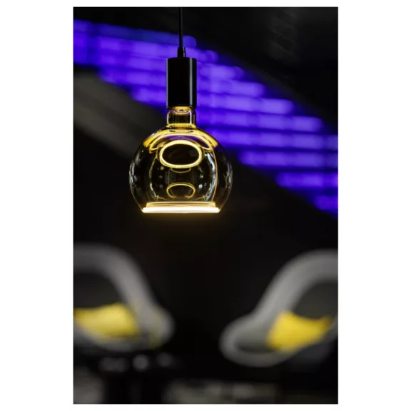 LED FLOATING GLOBE 150 szürke E27 6W 1900K füstüveg dimmelhető filament LED izzó
