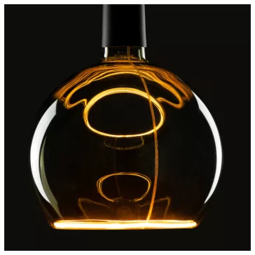   LED FLOATING GLOBE 200 szürke E27 6W 1900K füstüveg dimmelhető filament LED izzó