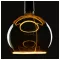 LED FLOATING GLOBE 200 szürke E27 6W 1900K füstüveg dimmelhető filament LED izzó