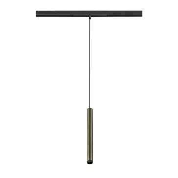   GRIP! S 48V bronz-fekete 2700K DALI hengeres dimmelhető függesztett LED lámpa 48V alacsony feszültségű sínhez