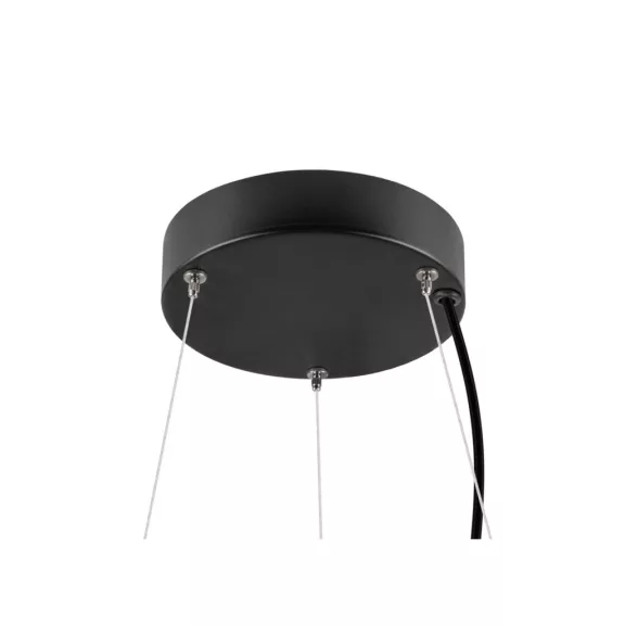 MEDO RING 60 fekete Dali touch 110° kerek állítható színhőmérsékletű dimmelhető függesztett LED lámpa