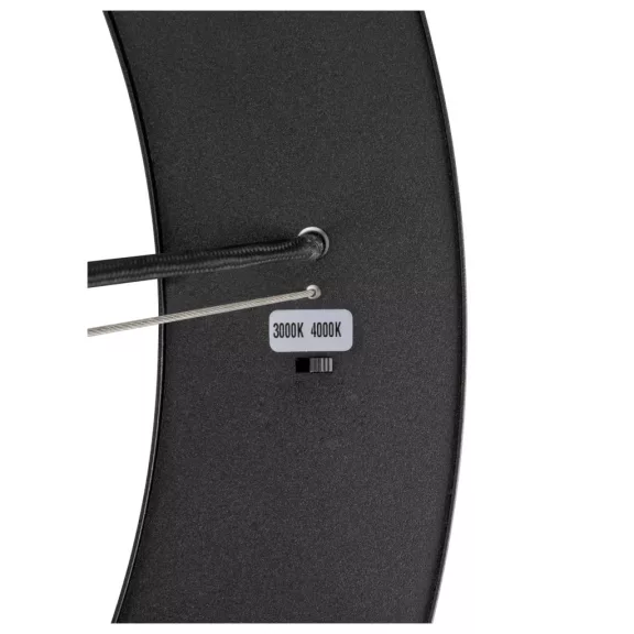 MEDO RING 90 fekete Dali touch 110° kerek állítható színhőmérsékletű dimmelhető függesztett LED lámpa