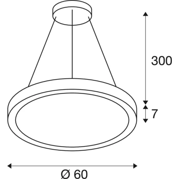 MEDO RING 90 fekete Dali touch 110° kerek állítható színhőmérsékletű dimmelhető függesztett LED lámpa