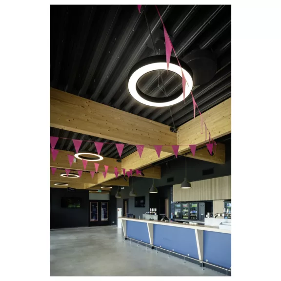 MEDO RING 90 fekete Phase 110° kerek állítható színhőmérsékletű dimmelhető függesztett LED lámpa