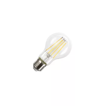 LED A60 átlátszó E27 8W 3000K filament LED izzó