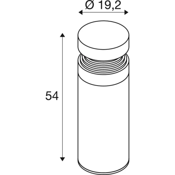 CONCRETE POLE 55 szürke dimmelhető kültéri LED allólámpa