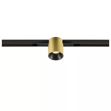   FIX-IT! 48V DALI arany-fekete 2700K 6.6W 36° kerek LED spot lámpa 48V felületre szerelt alacsony feszültségű sínhez