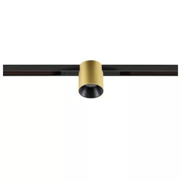   FIX-IT! 48V DALI arany-fekete 2700K 6.6W 36° kerek LED spot lámpa 48V felületre szerelt alacsony feszültségű sínhez