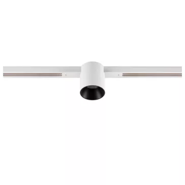   FIX-IT! 48V DALI fehér-fekete 3000K 6.6W 36° kerek LED spot lámpa 48V felületre szerelt alacsony feszültségű sínhez