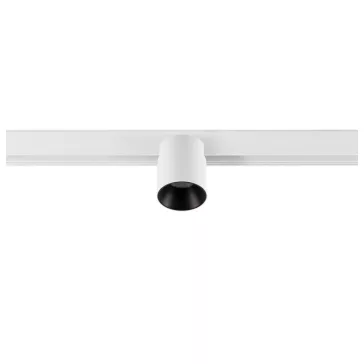   FIX-IT! 48V DALI fehér-fekete 2700K 6.6W 36° kerek LED spot lámpa 48V felületre szerelt alacsony feszültségű magasított sínhez