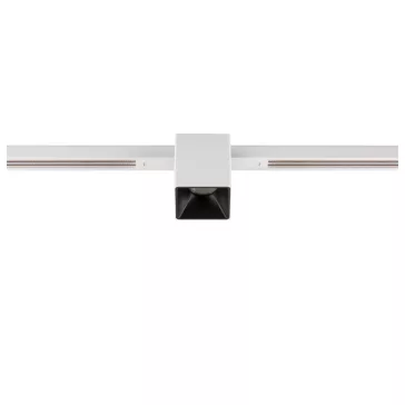   FIX-IT! 48V DALI fehér-fekete 2700K 6.6W 36° szögletes LED spot lámpa 48V felületre szerelt alacsony feszültségű sínhez