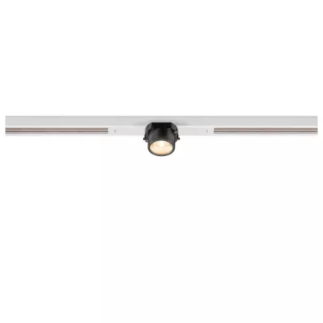   FIX-IT! 48V DALI fehér-fekete 2700K 6.6W 36° szögletes LED spot lámpa 48V felületre szerelt alacsony feszültségű sínhez
