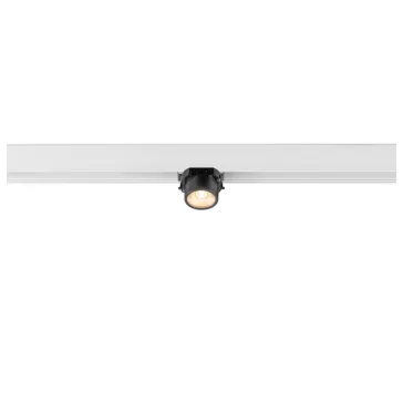   FIX-IT! 48V DALI fehér-fekete 2700K 6.6W 36° szögletes LED spot lámpa 48V felületre szerelt alacsony feszültségű magasított sínhez