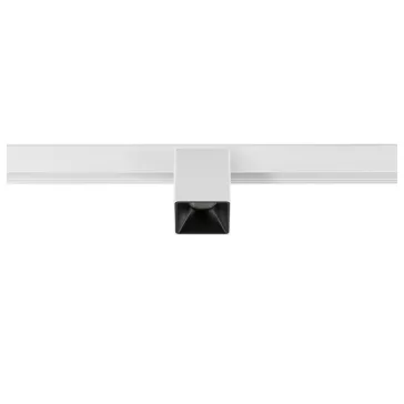   FIX-IT! 48V DALI fehér-fekete 2700K 6.6W 36° szögletes LED spot lámpa 48V felületre szerelt alacsony feszültségű magasított sínhez