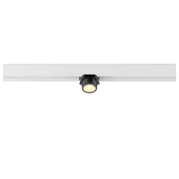   FIX-IT! 48V DALI fehér-fekete 3000K 6.6W 36° szögletes LED spot lámpa 48V felületre szerelt alacsony feszültségű magasított sínhez