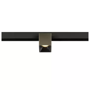   FIX-IT! 48V DALI bronz-fekete 3000K 6.6W 36° szögletes LED spot lámpa 48V felületre szerelt alacsony feszültségű magasított sínhez