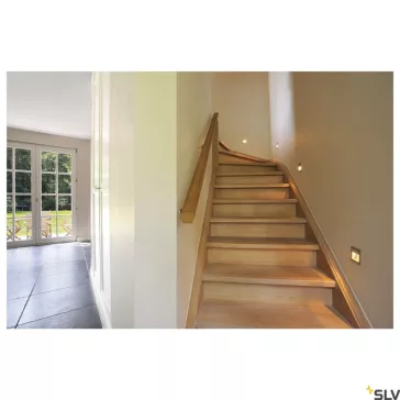   FRAME CURVE LED szürke 1W 3000K süllyesztett fali útvonal és lépcsővilágító lámpa