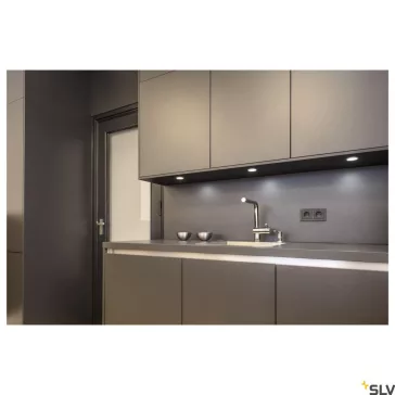   DL 126 szürke 2.8w 3000K 90° alacsony beépítésű bútormegvilágító LED spot lámpa