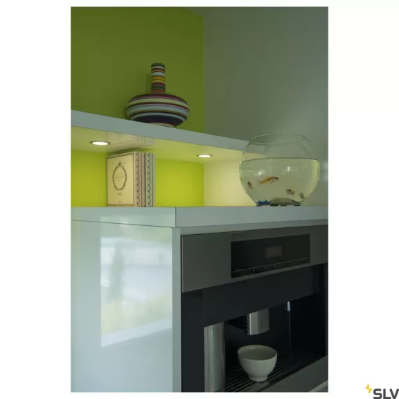 DL 126 szürke 2.8w 3000K 90° alacsony beépítésű bútormegvilágító LED spot lámpa