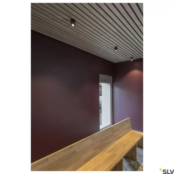 TRILEDO ROUND CL fekete 8.1W 3000K 36° állítható hengeres mennyezeti LED spot lámpa