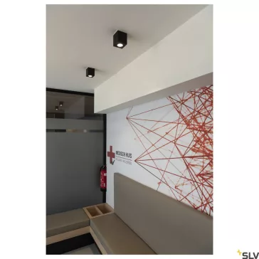   TRILEDO SQUARE CL fekete 8.1W 3000K 36° állítható mennyezeti LED spot lámpa