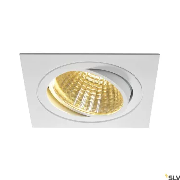   NEW TRIA 1 SET fehér 18cm 2700K 30° 29W dimmelhető mennyezeti LED spot lámpa és tápegység szett
