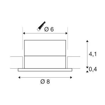   PATTA-I LED alumínium IP65 11W 3000K 38° 8cm dimmelhető vízmentes kültéri süllyesztett lámpa és előtét szett
