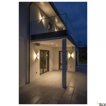   PATTA-I LED fekete IP65 11W 3000K 38° 8cm dimmelhető vízmentes kültéri süllyesztett lámpa és előtét szett