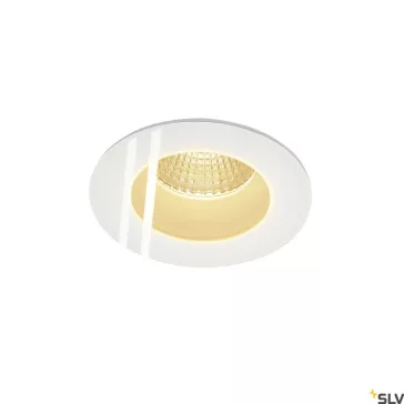   PATTA-F LED fehér IP65 11W 3000K 38° 8,3cm dimmelhető vízmentes kerek kültéri süllyesztett lámpa és előtét szett