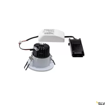   PATTA-F LED fehér IP65 11W 3000K 38° 8,3cm dimmelhető vízmentes kerek kültéri süllyesztett lámpa és előtét szett